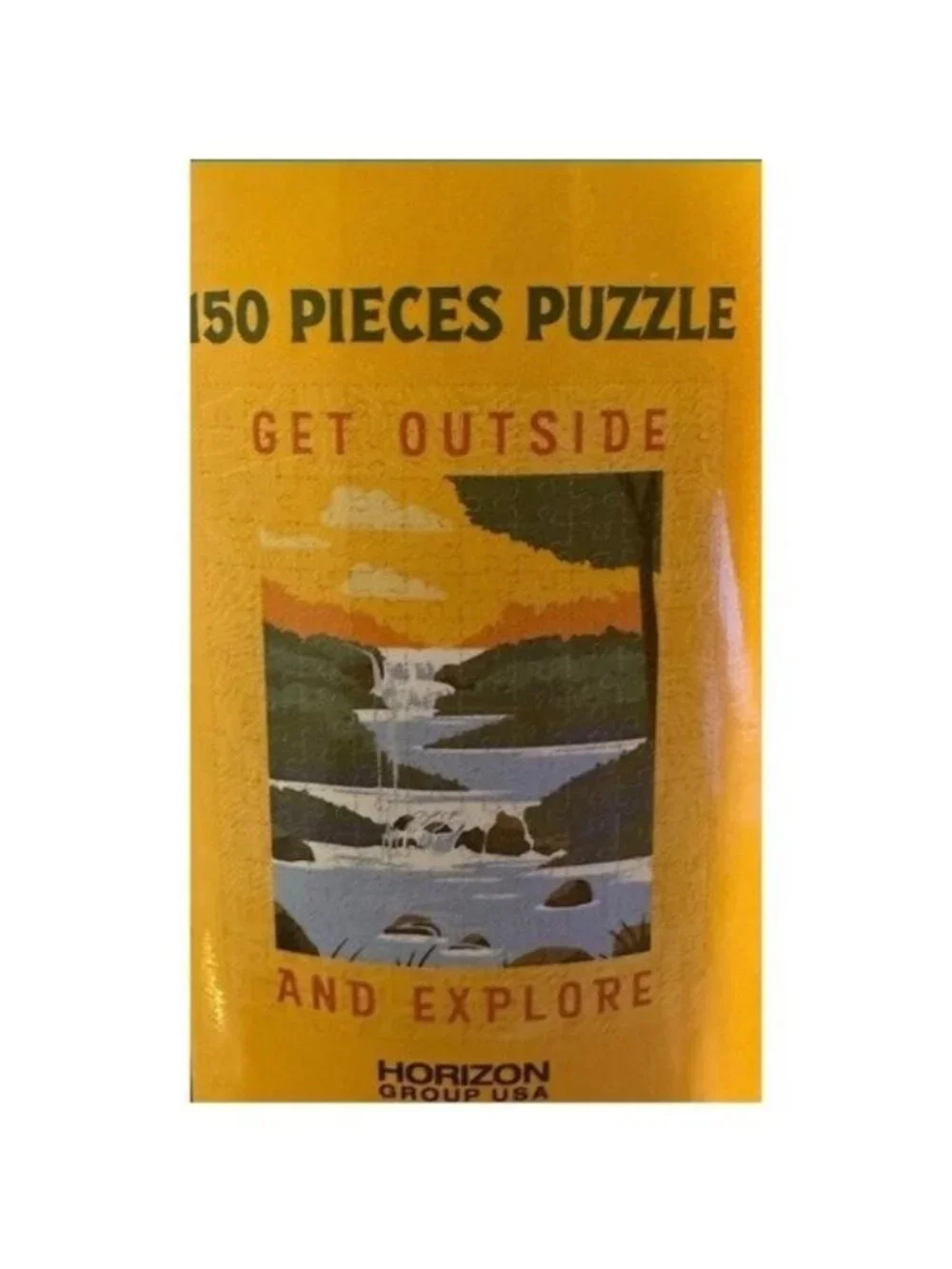 Wild Wilderness Jigsaw Puzzle 150-Pc Cylindrical Container Family WOODS Fun GOLD